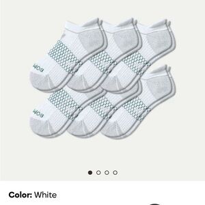 Bombas Women's White and Gray Athletic Socks